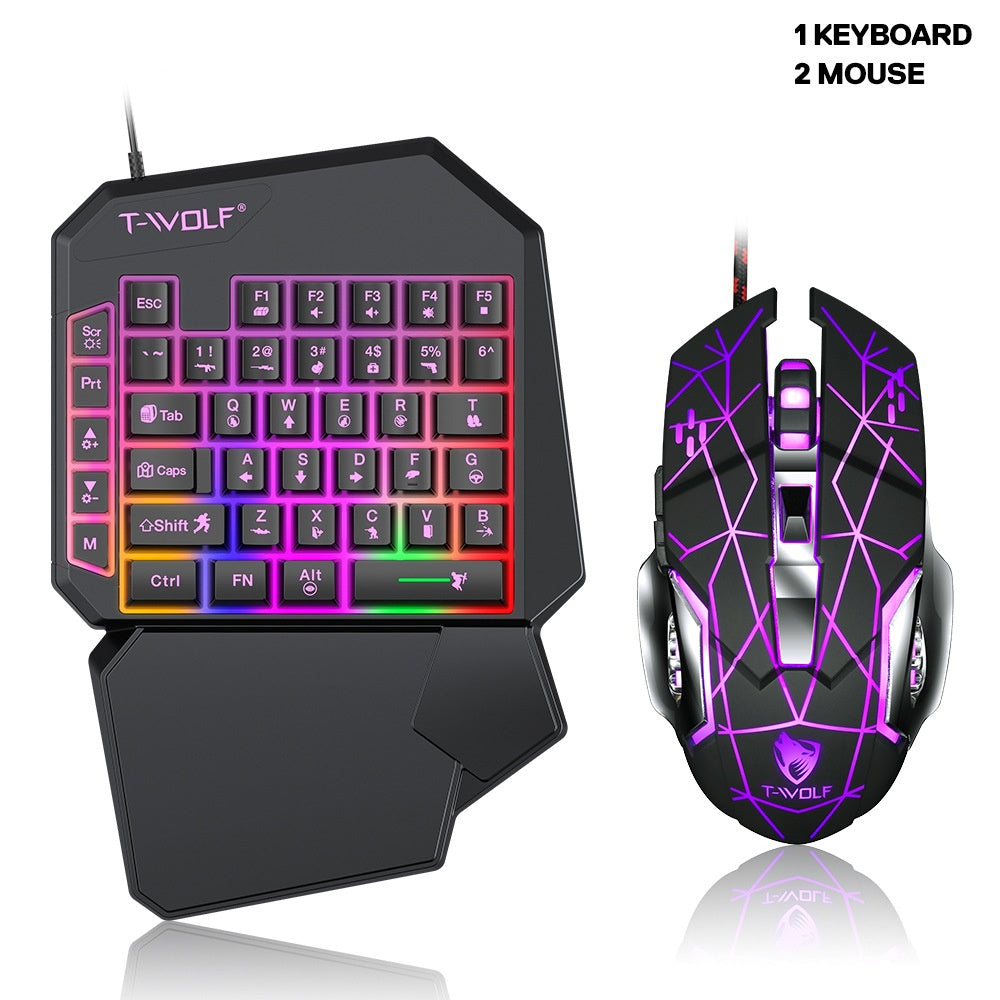 TF900 Single Hand Mouse Keyboard Suit