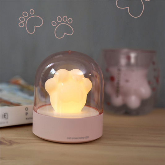 Cat Paw Light USB Charging Music Box Warm Musical Lamp Cats Paw Lamp