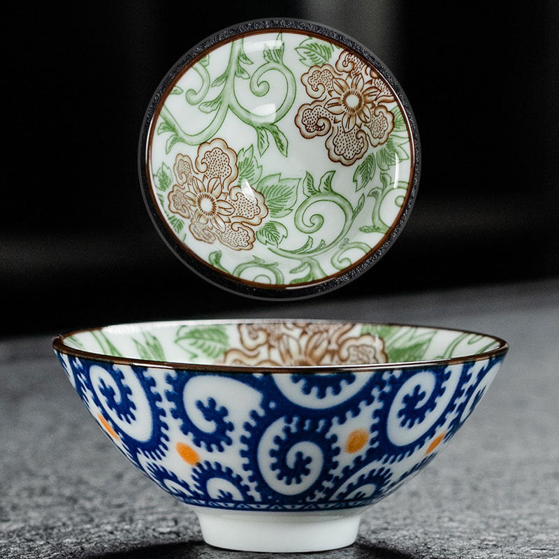 Blue and White Porcelain Tea Cup