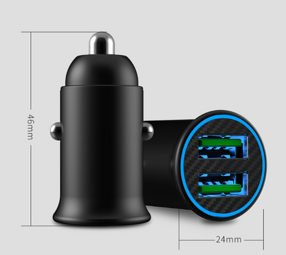 Mini Double USB car charger QC3.0