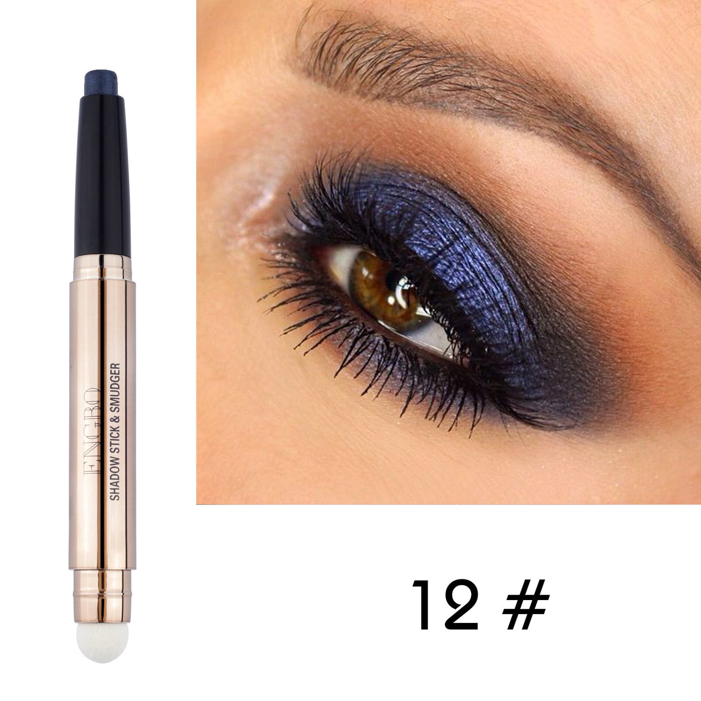 Double Headed Monochrome Eye Shadow Pen Pearlescent Sleeping Silkworm