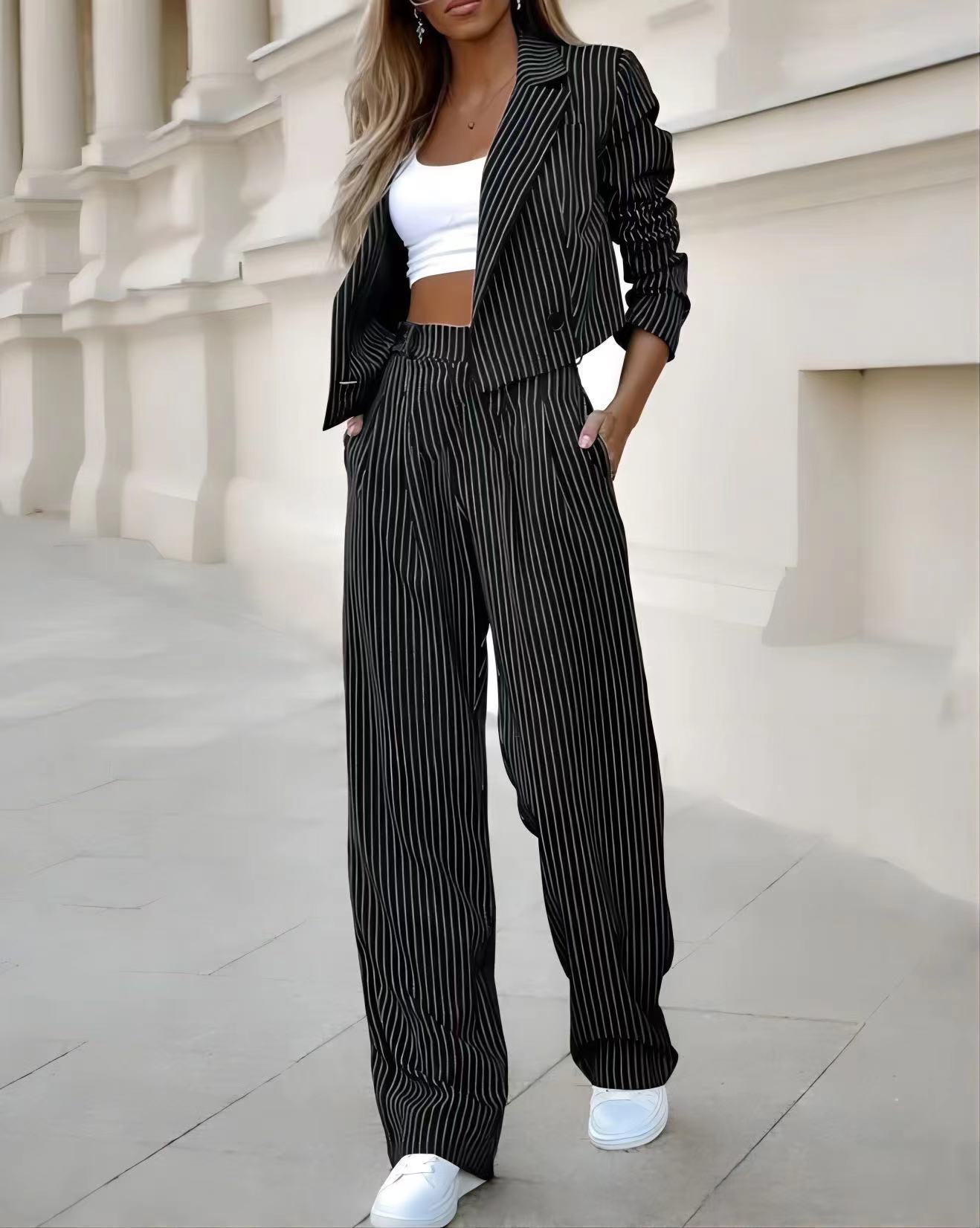 Striped Casual Suits