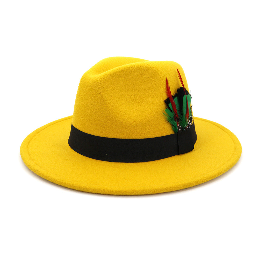 Classic Cotton Feathered Fedora