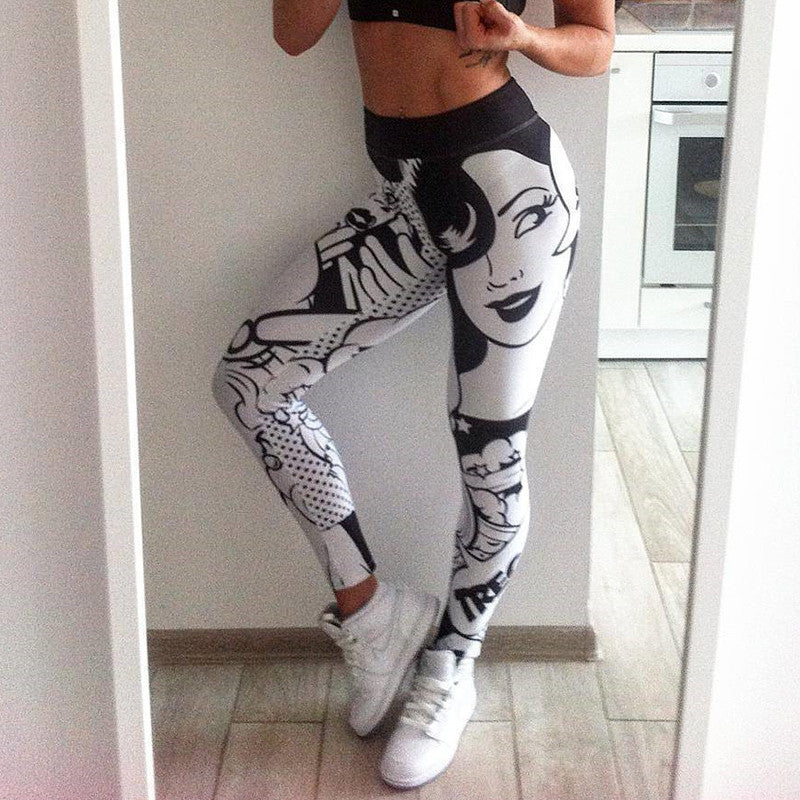 Squat Monster Beast Mode Print Yoga leggings