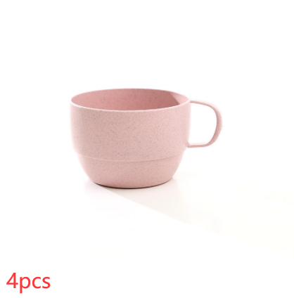 Wheat straw milk coffee cup