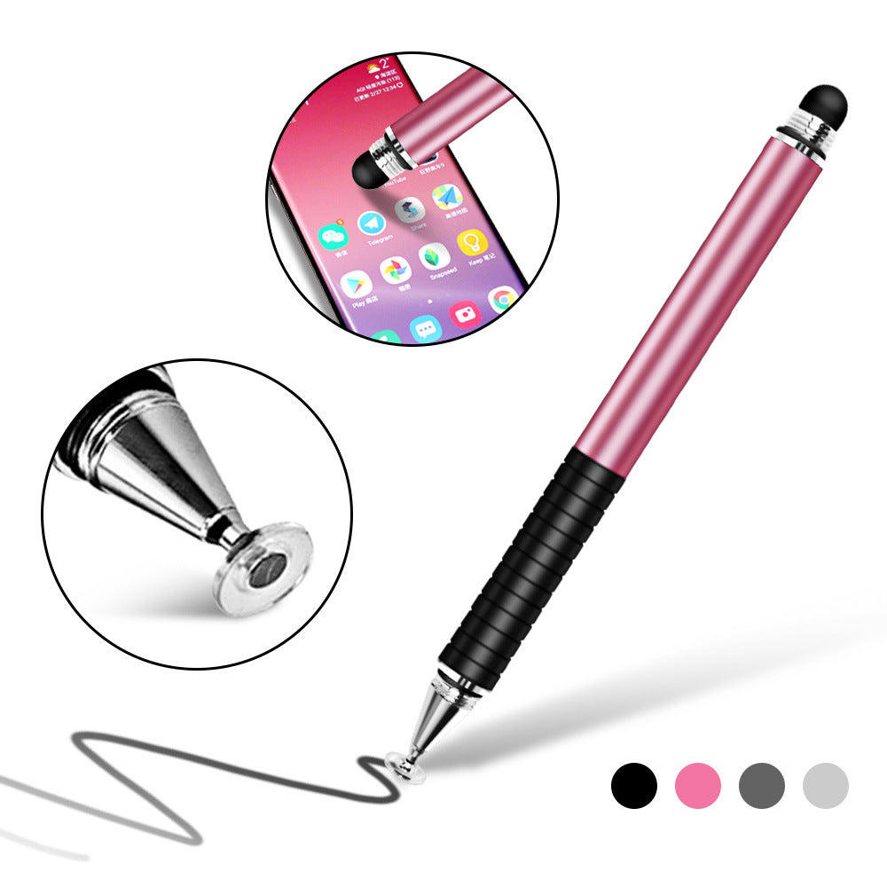 Compatible with Apple, Dual-purpose Stylus With Disc Cloth Head Dual Conductive Stylus IPad Touch Screen