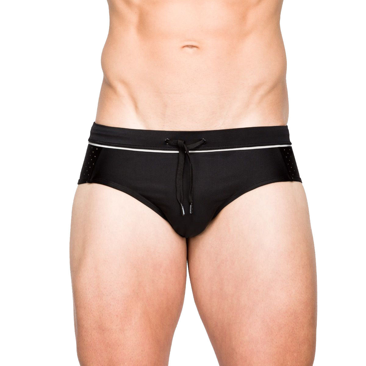 Mesh Stitching Swim Briefs