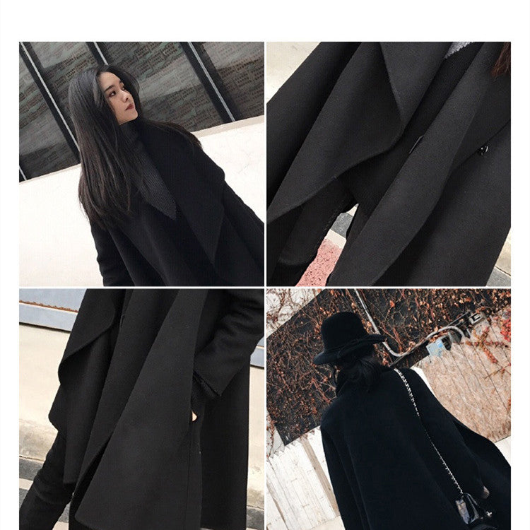 Loose Cloak Woolen Coat