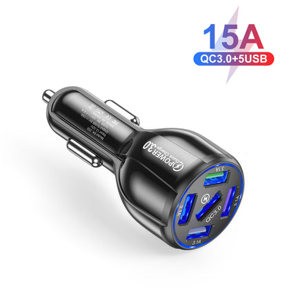 5-port 15A QC3.0 5USB FAST Car Charger