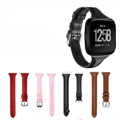 Shrink T-shaped Leather Smart Watch