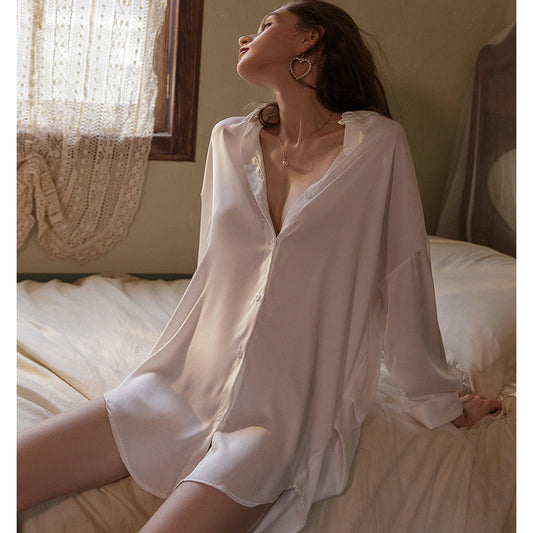 Pajamas Women's Chiffon Shirt Underwear Uniform