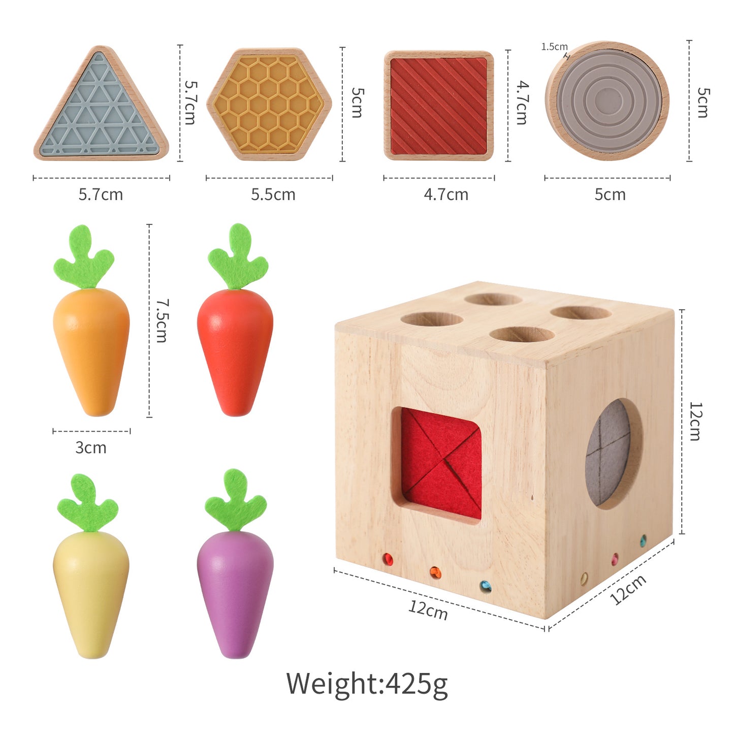 Wooden Geometric Cast Shape Early Childhood Education For Baby Educational Toys