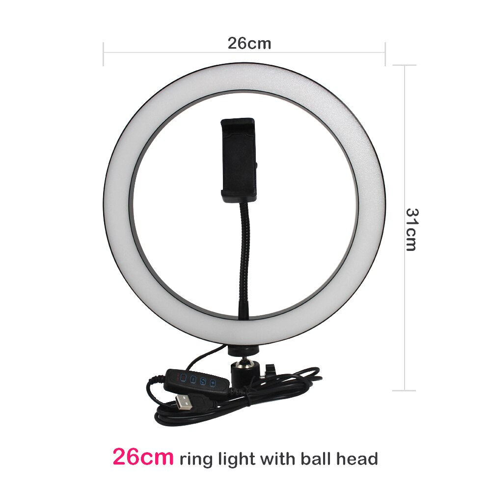 Apple Compatible Tripod Ring Light