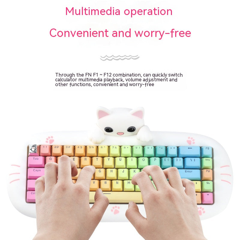 Wireless Three-mode Mechanical Gaming Keyboard