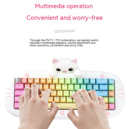 Wireless Three-mode Mechanical Gaming Keyboard