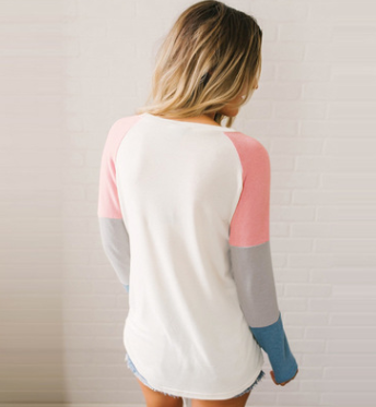 Long Sleeve Basic Cotton Baseball Tee