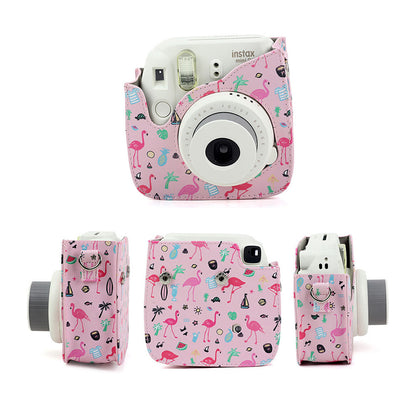 instax camera mini Leather camera bag protect case small pu camera shoulder bag