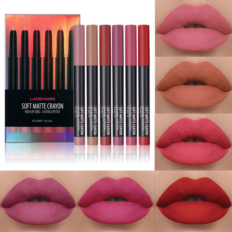 Set Of Six Matte Lip Gloss Set