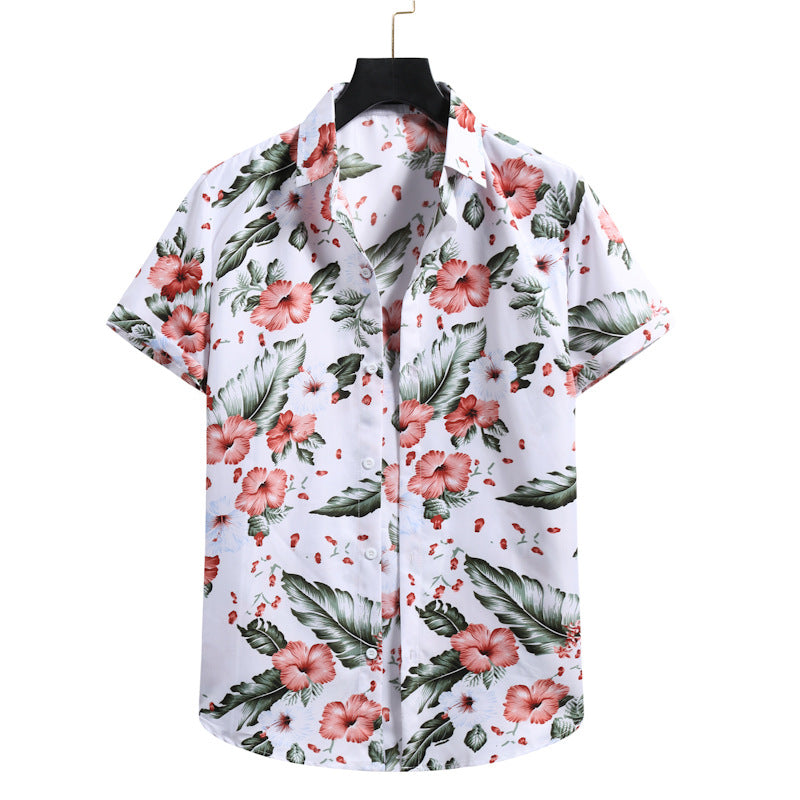 Hawaiian Style Casual Comfortable Fashion Short Sleeve