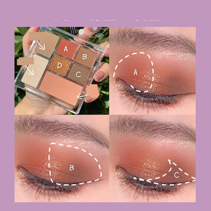 Pearly Matte Makeup Ins Eye Shadow Cosmetics