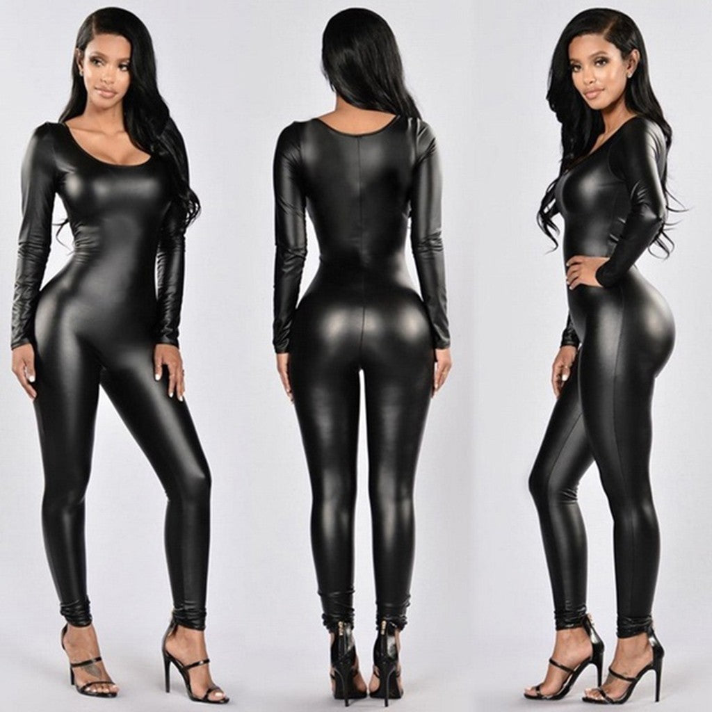 Leather One-piece Bodycon