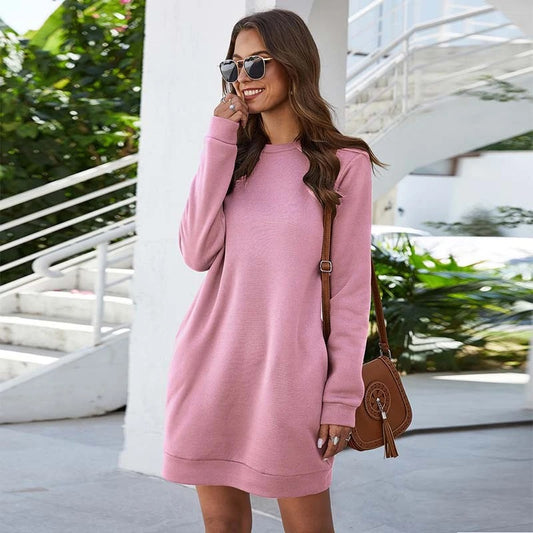 Oversized Loose Cotton Jumper Dress