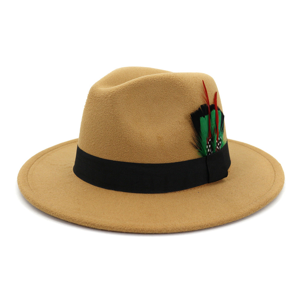 Classic Cotton Feathered Fedora