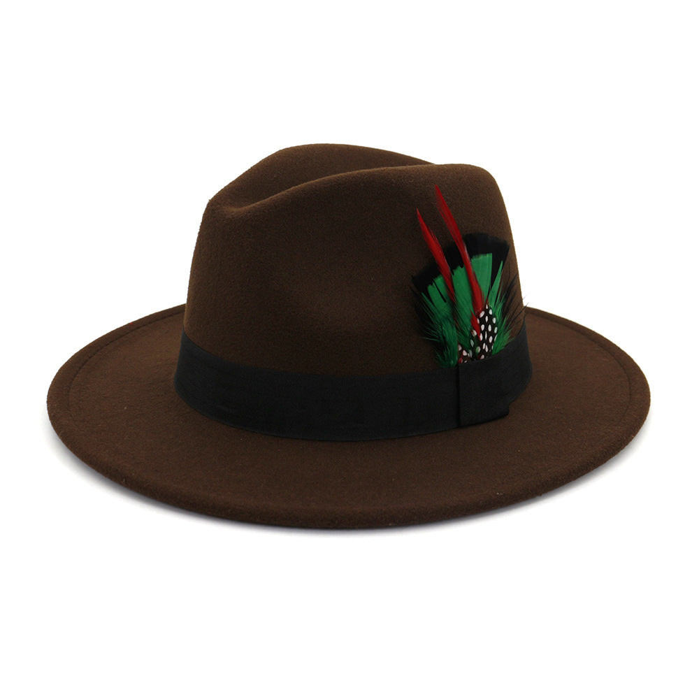 Classic Cotton Feathered Fedora