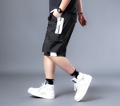 Black Cargo Shorts