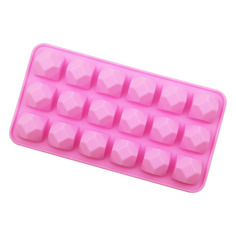 18 Grid Silicone Diamond Ice Cube Mold