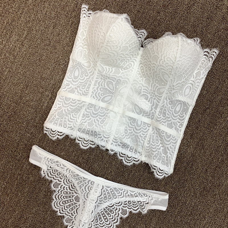 Lace Corset & Thong Lingerie Set