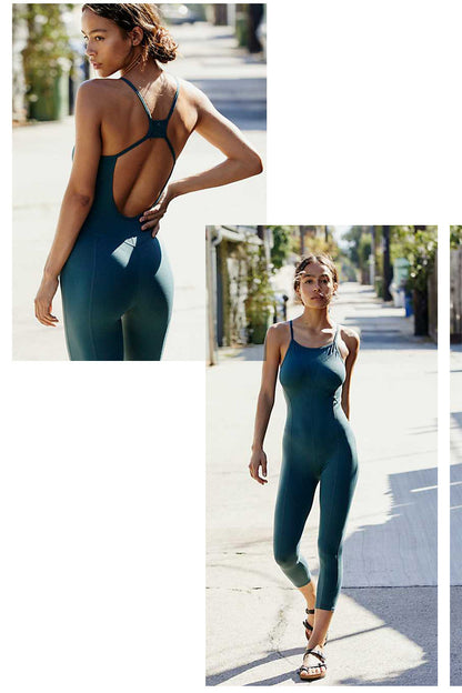 Strappy Yoga Jumpsuit