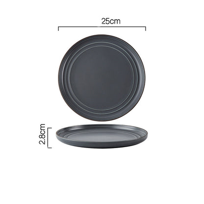 Wind Simple Bowl And Plate Combination Tableware And Tableware