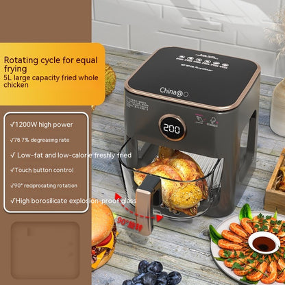 Full-automatic Large-capacity Visual Panoramic Air Fryer