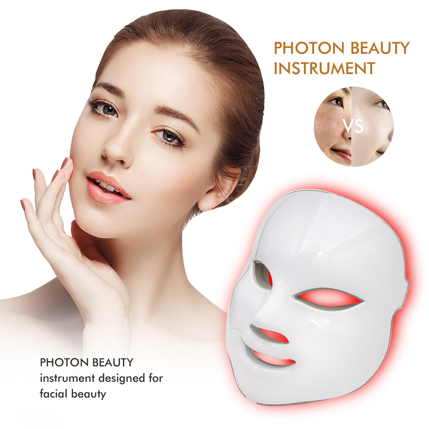 7 Colors LED Light Photon Face Mask