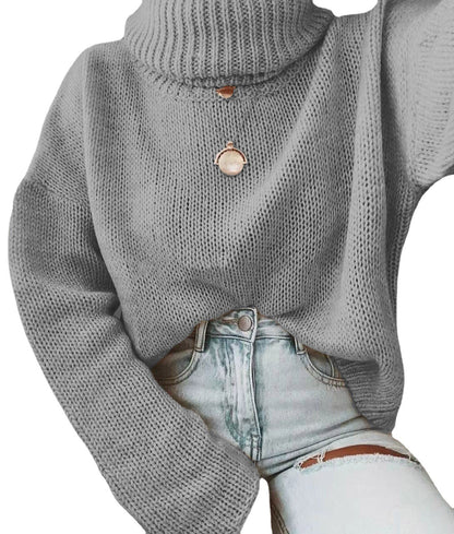 Hollow Back Turtleneck  Sweater