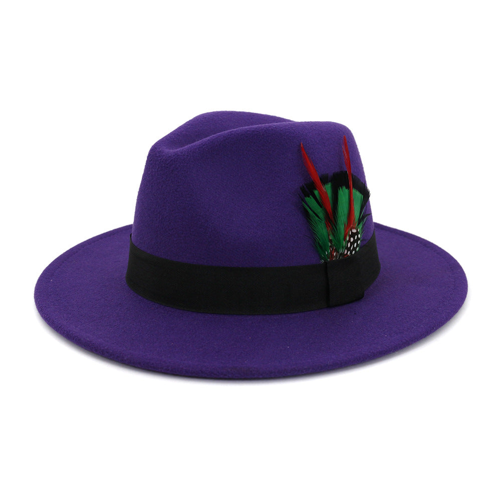 Classic Cotton Feathered Fedora