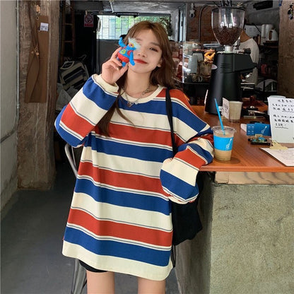 Striped Long Sleeve Top