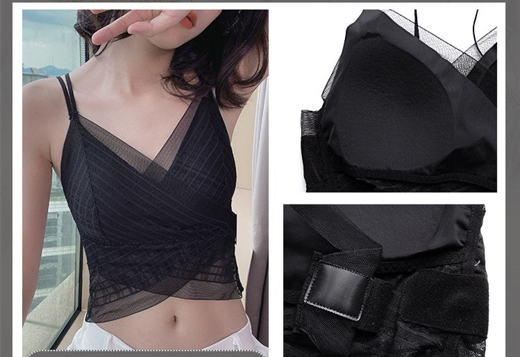 Batwing Sheer Crop Top