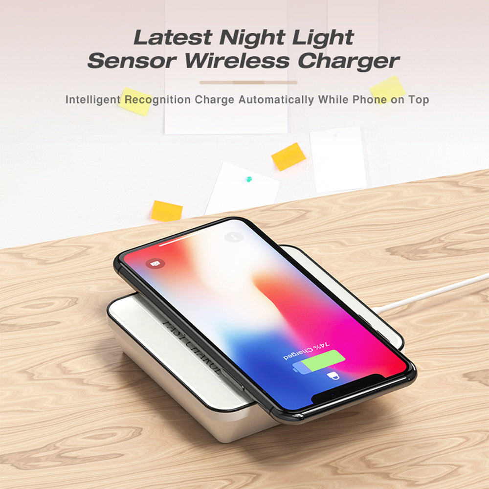 Car wireless charger night light