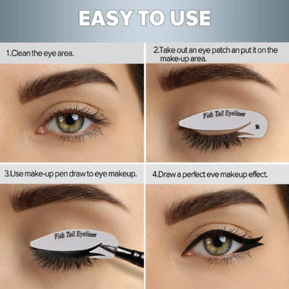 Eye shadow line template sticker