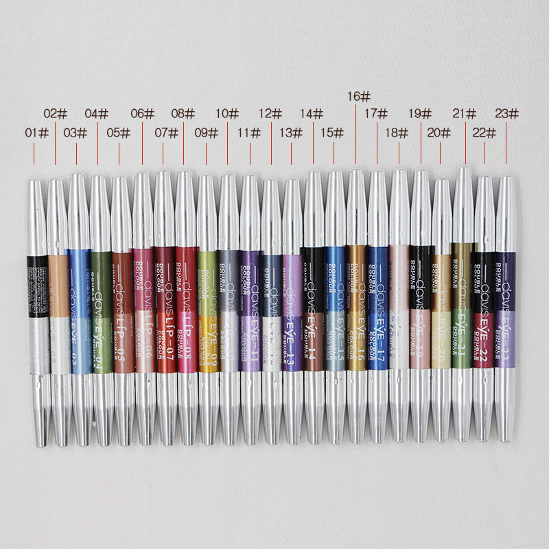 Makeup two-tone eye shadow pen