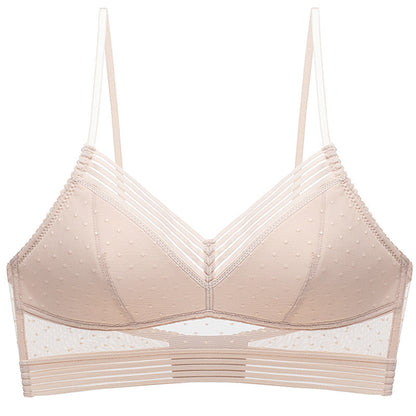 French Lace Mesh Bra