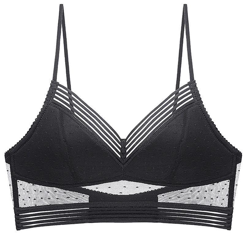 French Lace Mesh Bra