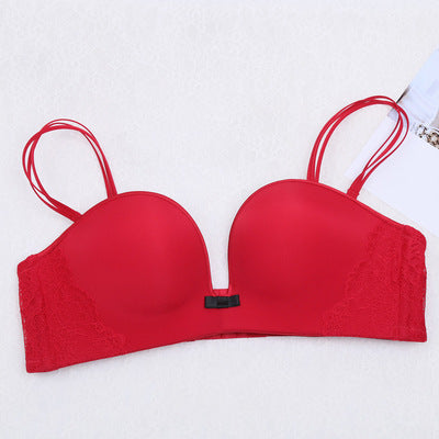 Solid Colour Plunge Bra