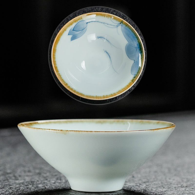 Blue and White Porcelain Tea Cup