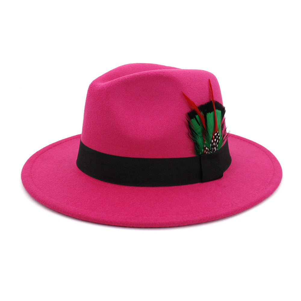 Classic Cotton Feathered Fedora