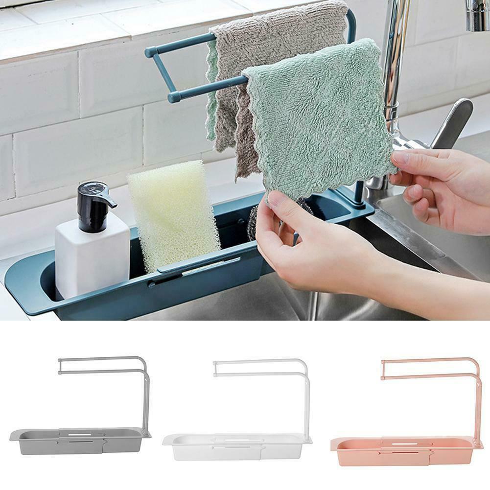 Telescopic Sink Rack Holder Expandable Storage Drain Basket For Kitchen Modern Sink Rack Telescopic Holder Expandable Storage Drain Kitchen Shelf Sponge Basket