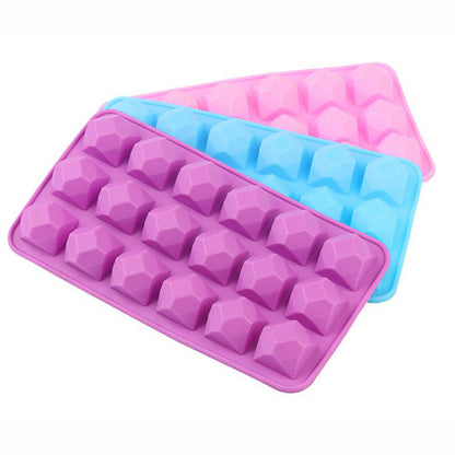 18 Grid Silicone Diamond Ice Cube Mold