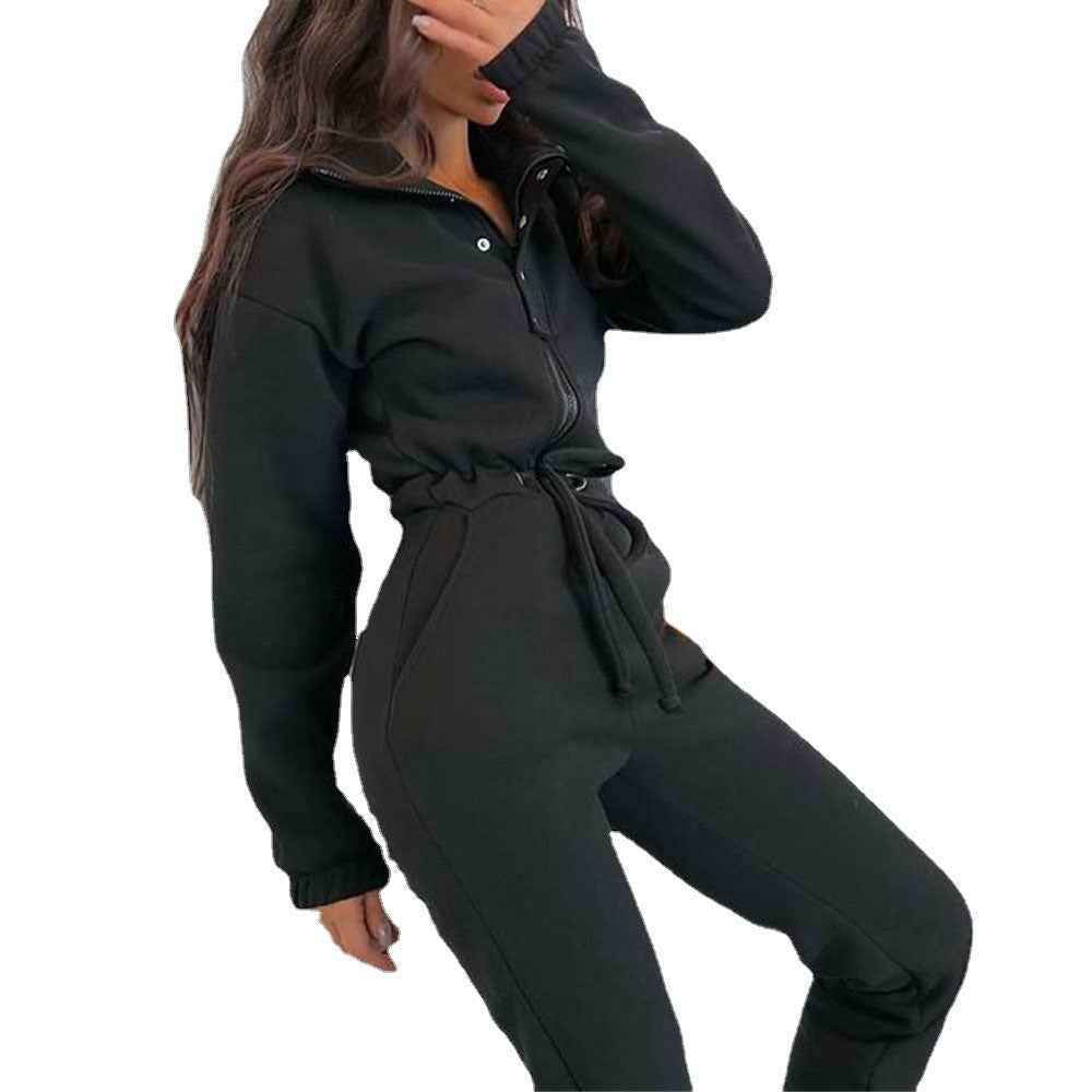 Half Zip Jumpsuit